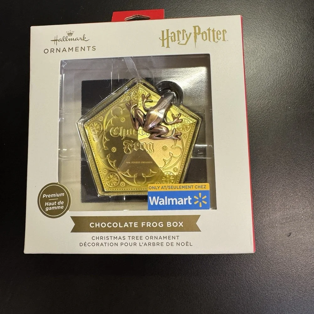 Hallmark Harry Potter Chocolate Frog Box 2025 Premium Metal Red Box Ornament New